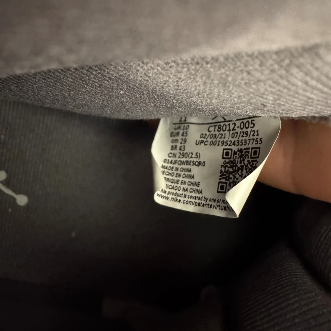 Gråa Nike Air Jordan 11 sneakers - 4