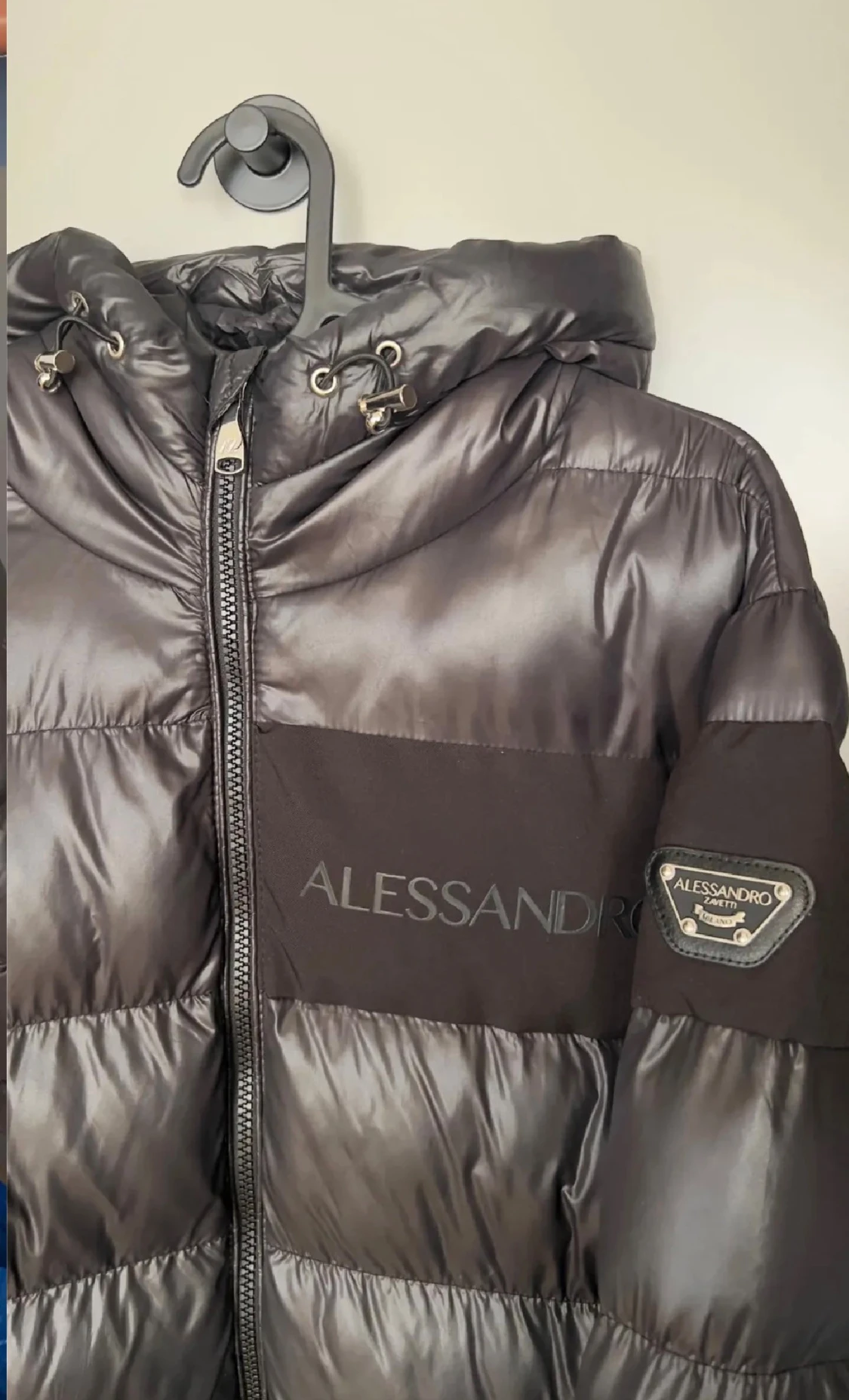 Svart pufferjacka Alessandro Zavetti - 2