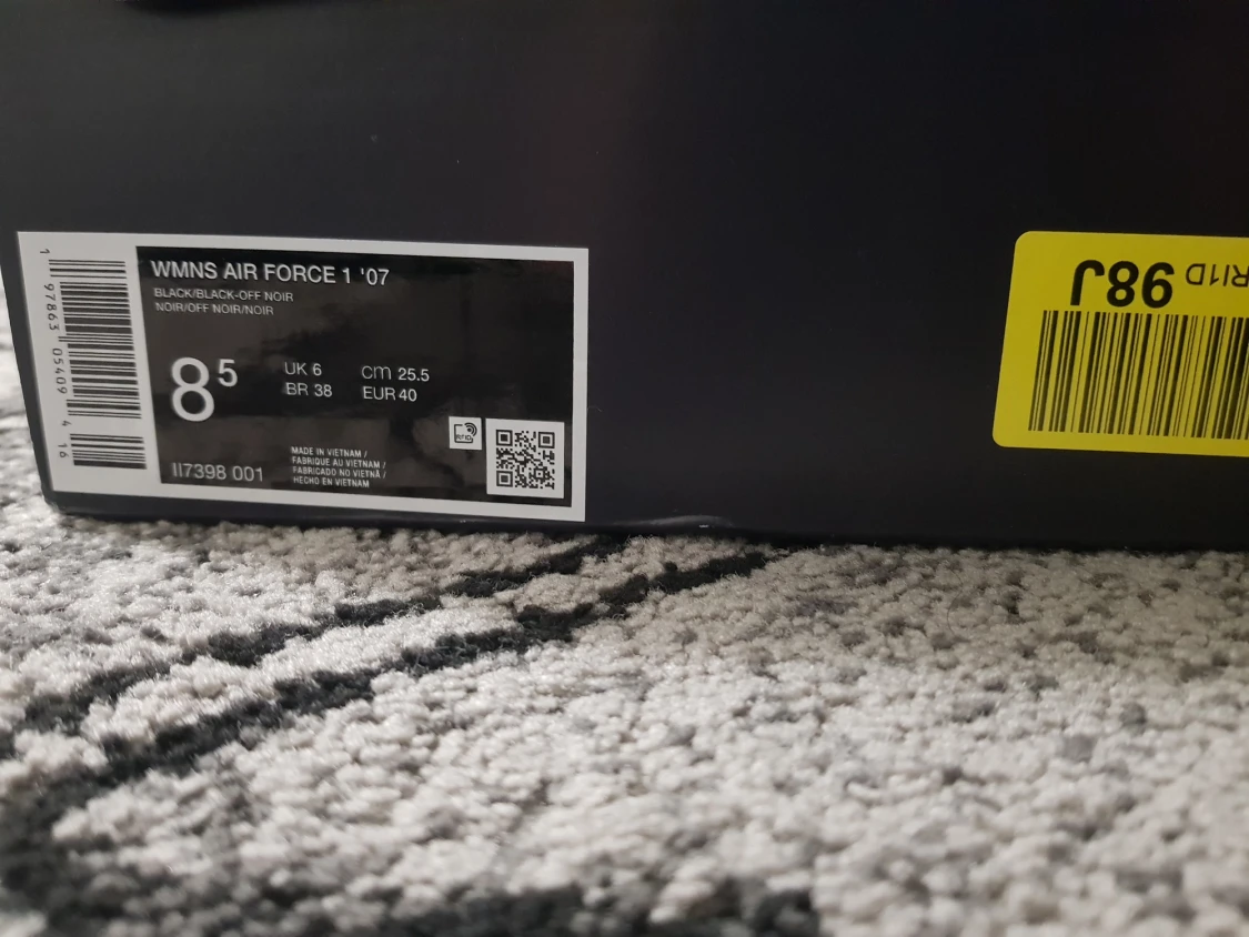 Nike air force A1 svart - 5