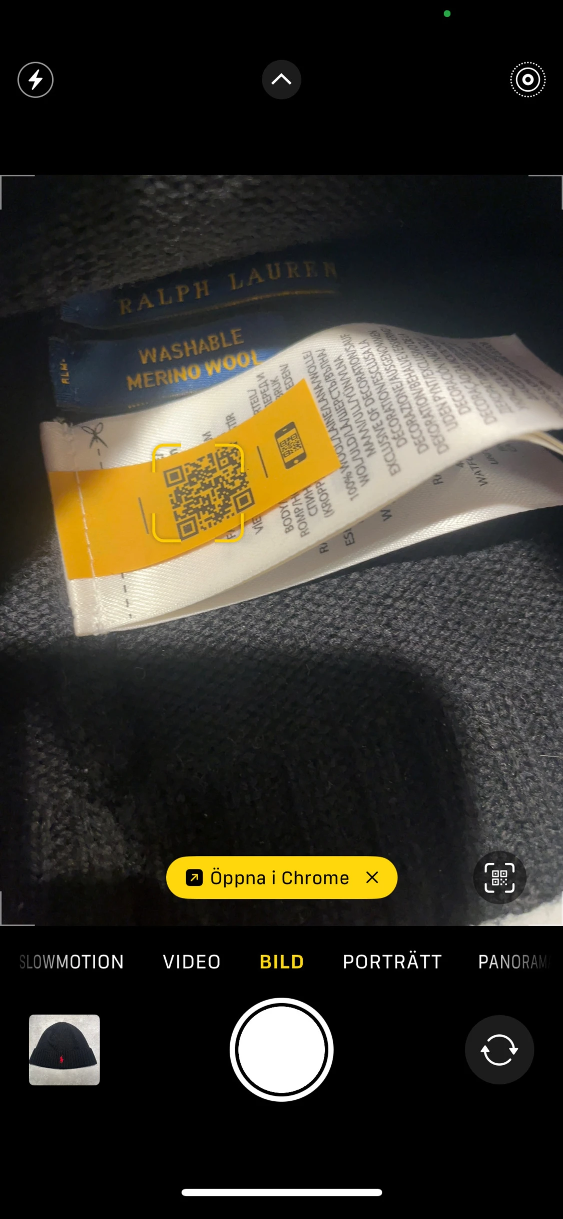 Svart mössa från Ralph Lauren - 1