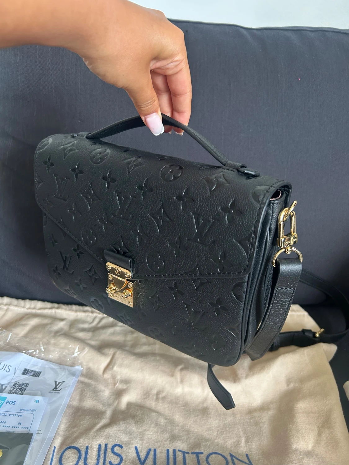 Svart axelväska  - 2