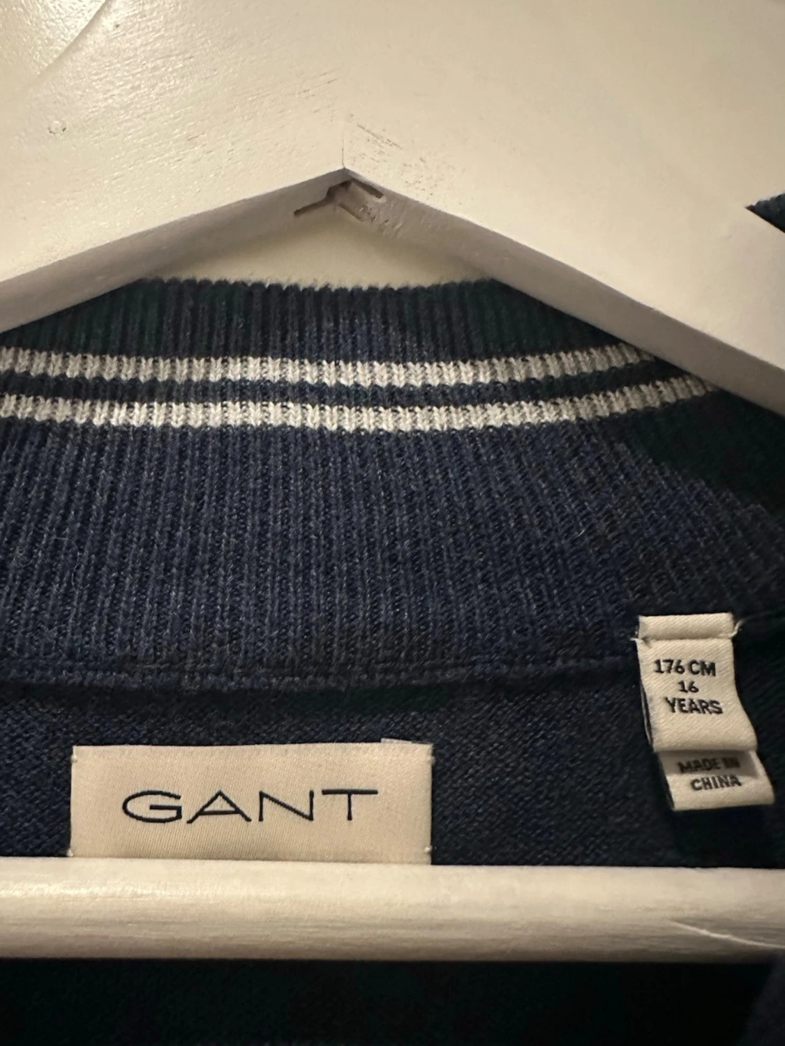 Blå half zip tröja från GANT - 2