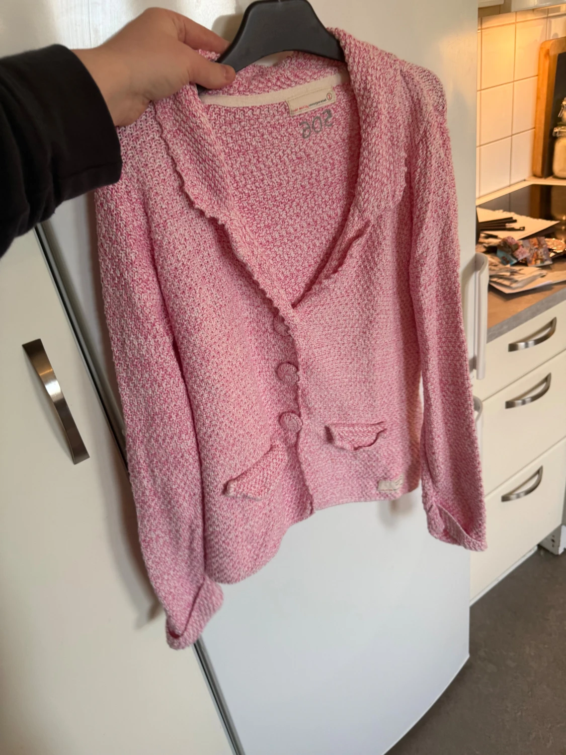 Rosa stickad kofta Odd Molly - 2