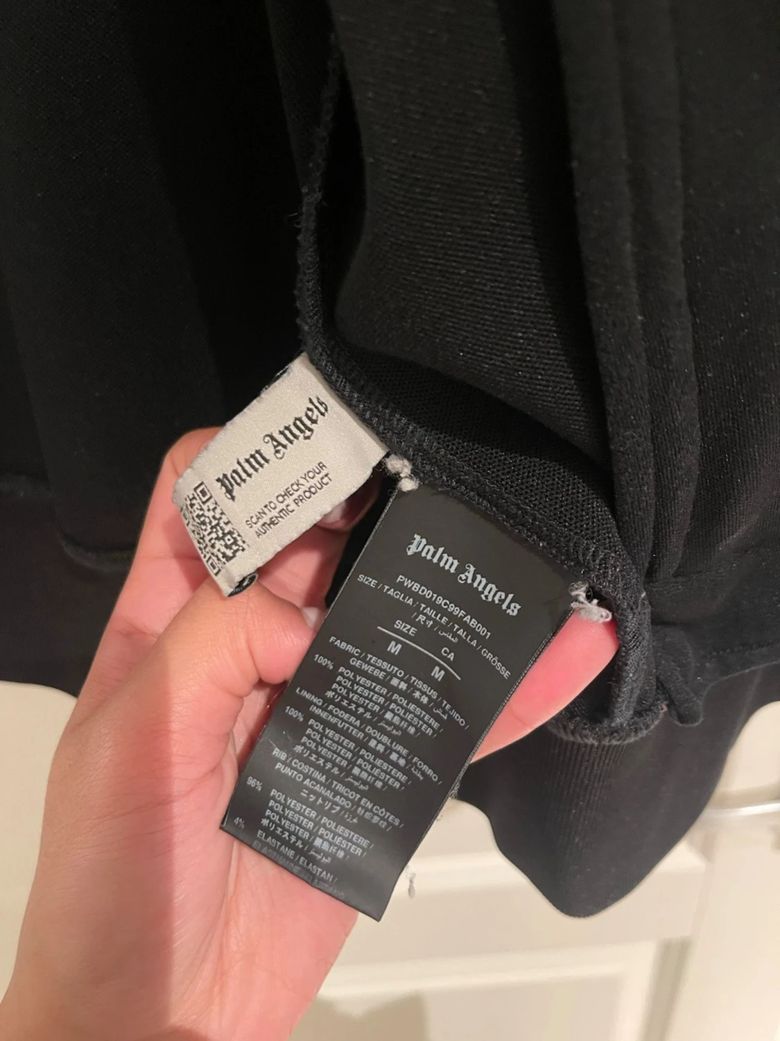 Palm Angels svart track jacket M - 3