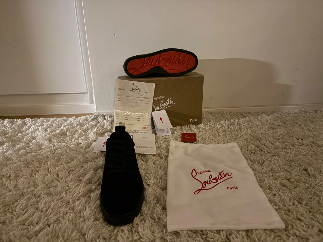 Christian Louboutin svarta sneakers - 3