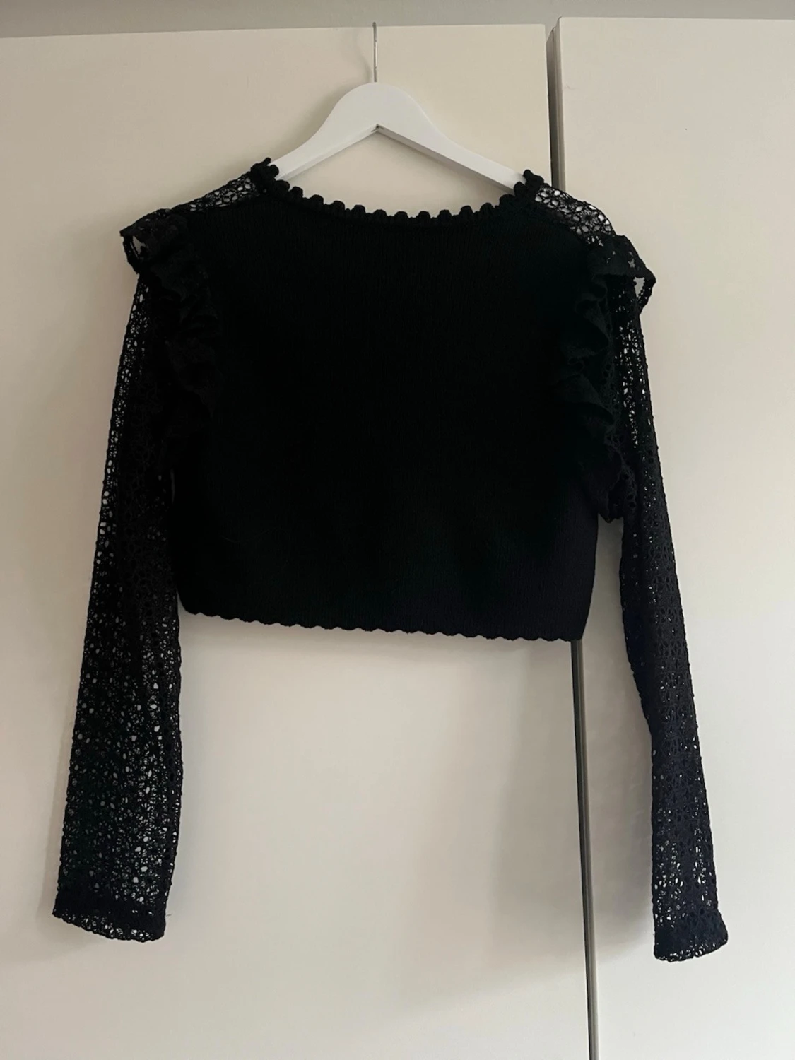 Svart spetskofta från Zara - 1