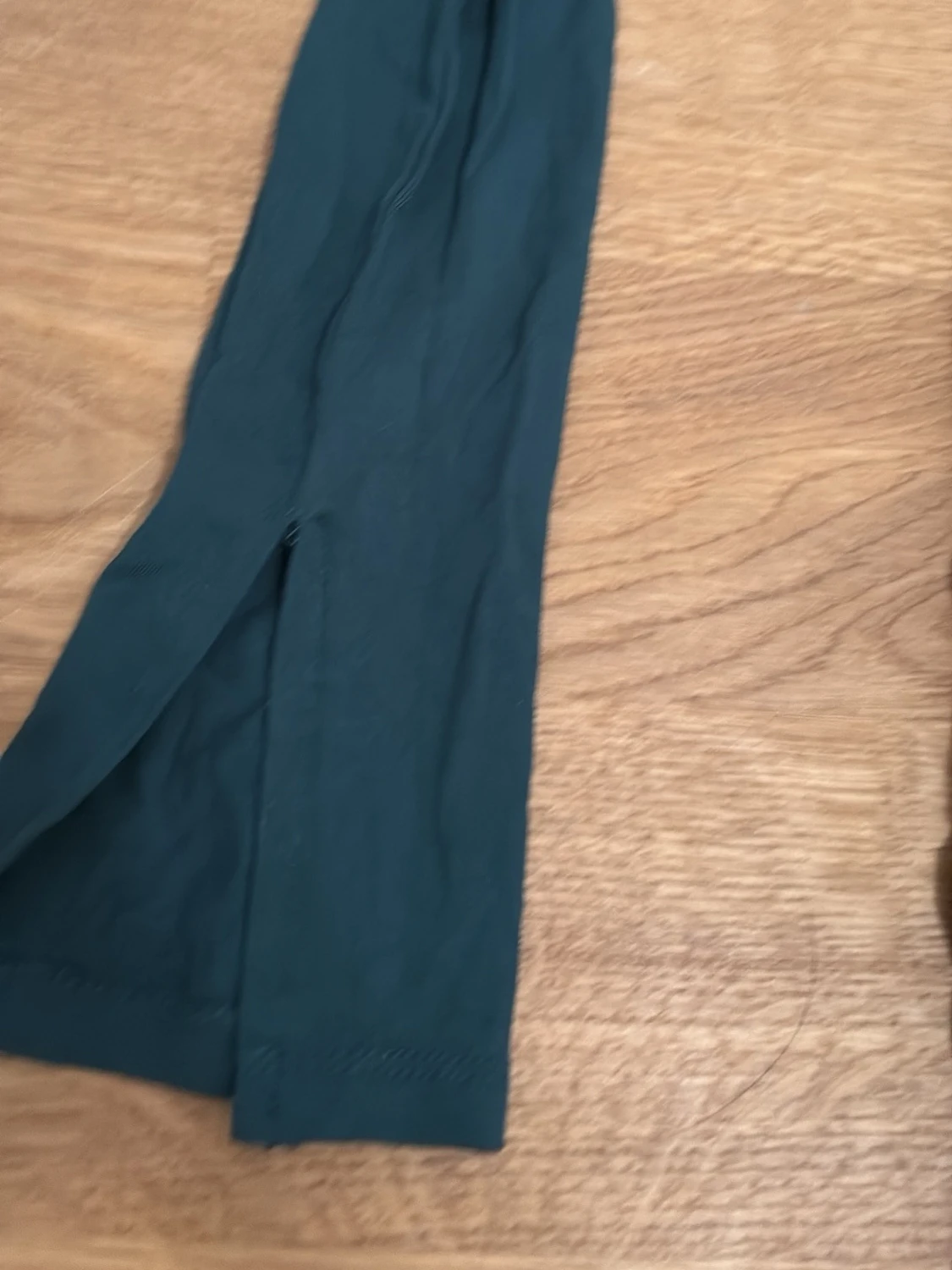 Mörkgrön långärmad långklänning - 3