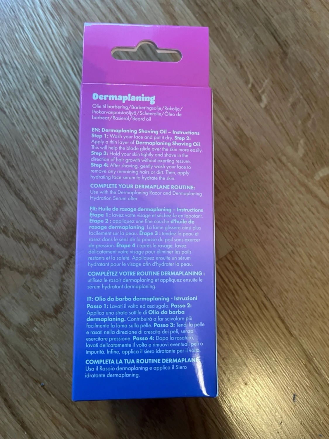 Dermaplaning Shaving Oil - 1