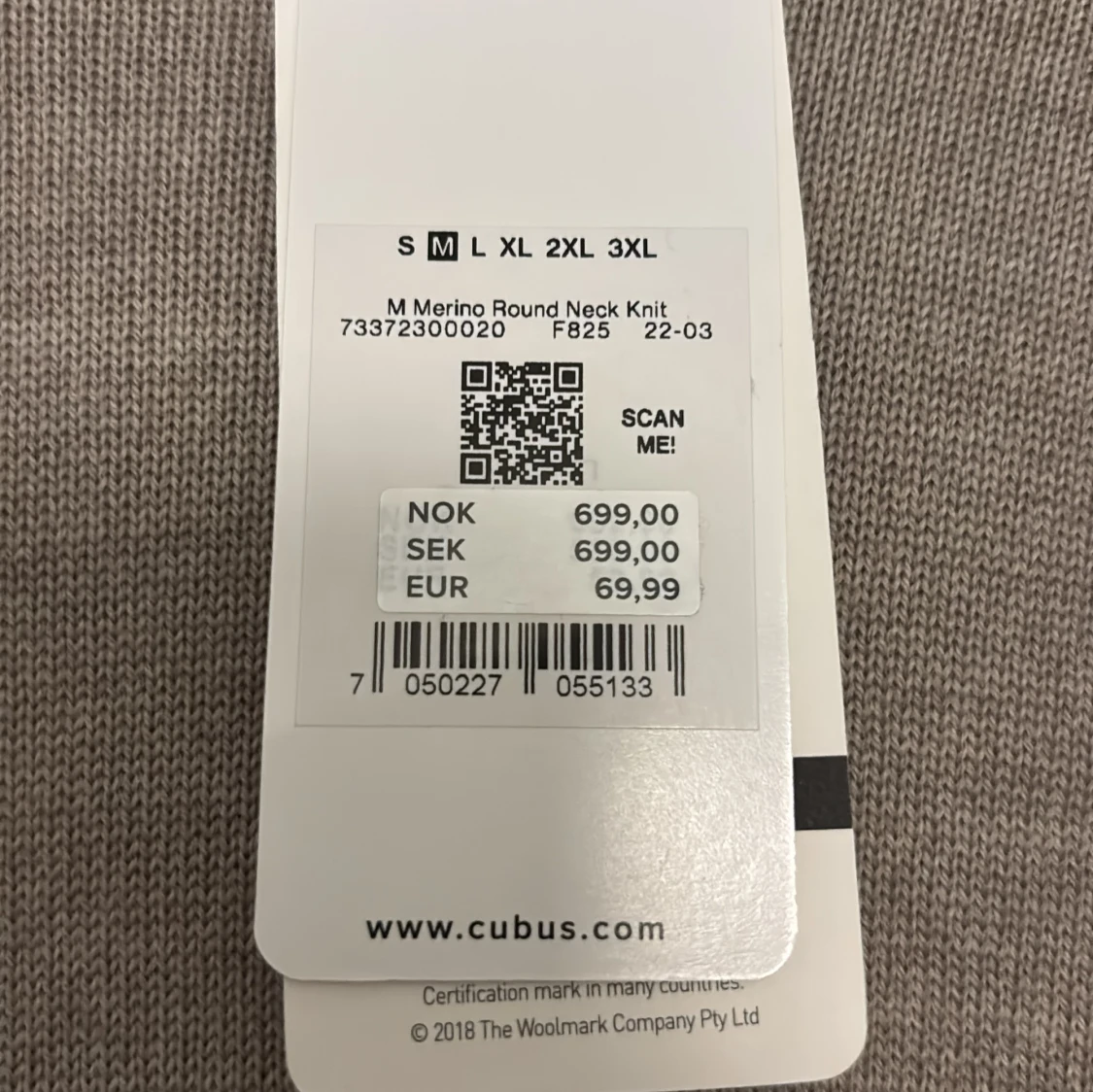 Beige merinoulltröja från Cubus - 3