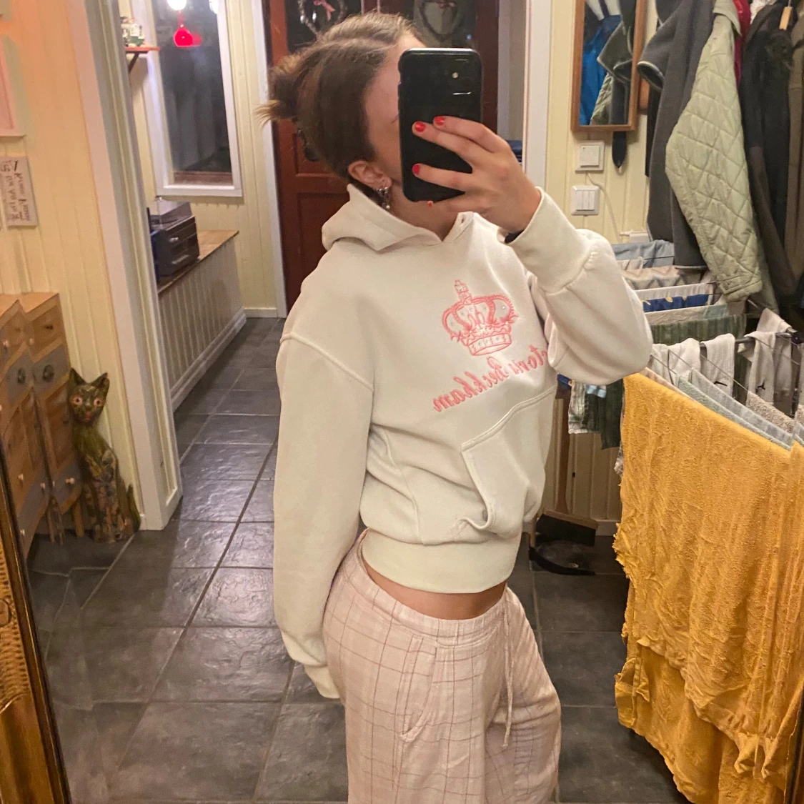 Vit & rosa Victoria Beckham hoodie - 4