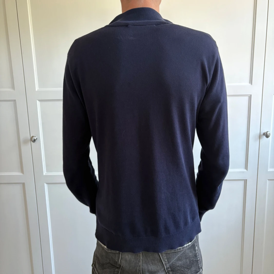 Mörkblå Half Zip - 1