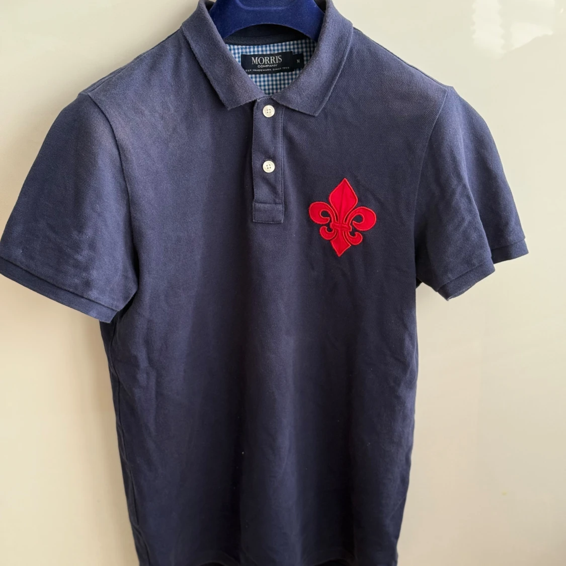 Mörkblå pikétröja Morris M