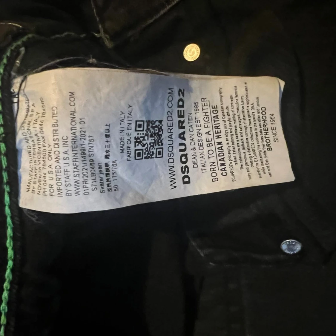 Svarta Dsquared2 jeans med slitningar - 1