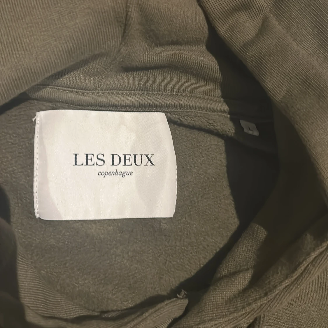 Olivgrön hoodie från Les Deux storlek L - 2