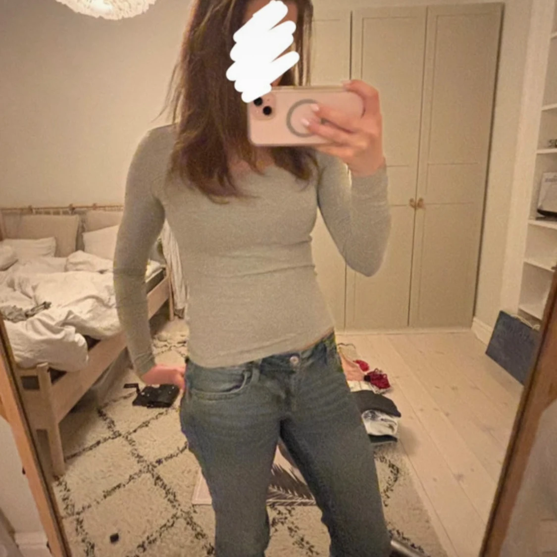 Grå långärmad topp från 157