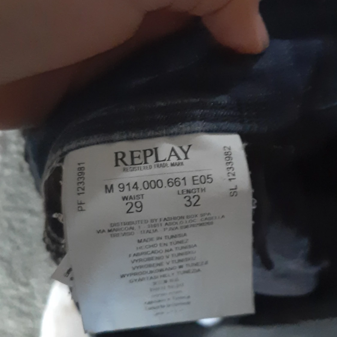 Replay Anbass blå jeans herr - 4