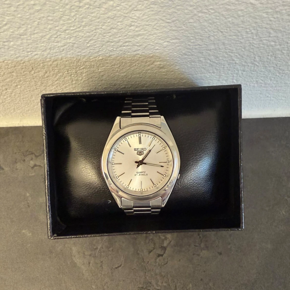 Seiko 5 herrklocka i rostfritt stål