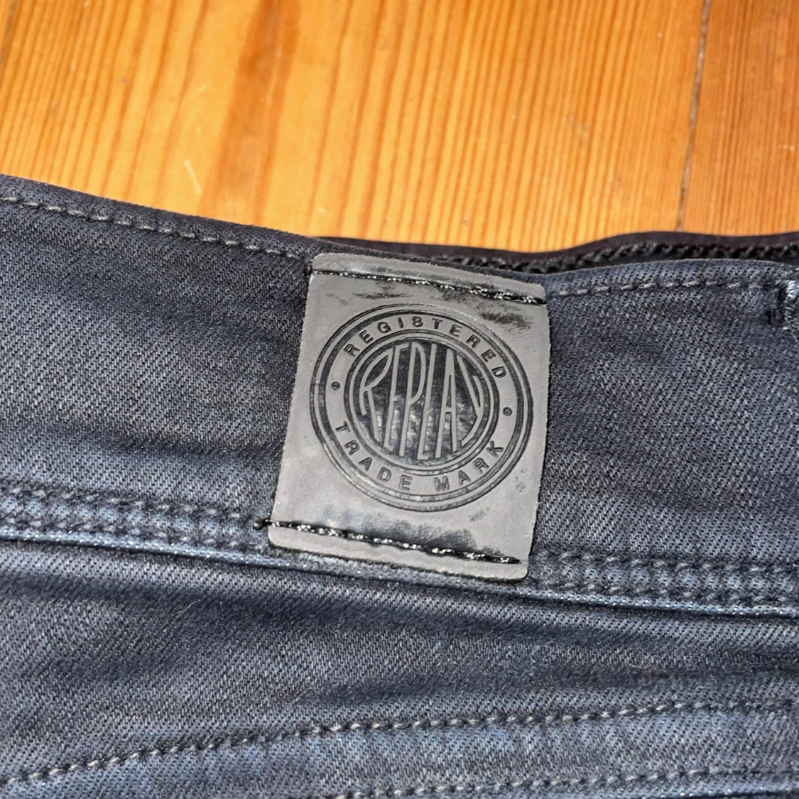 Svarta Replay hyperflex Jeans - 1