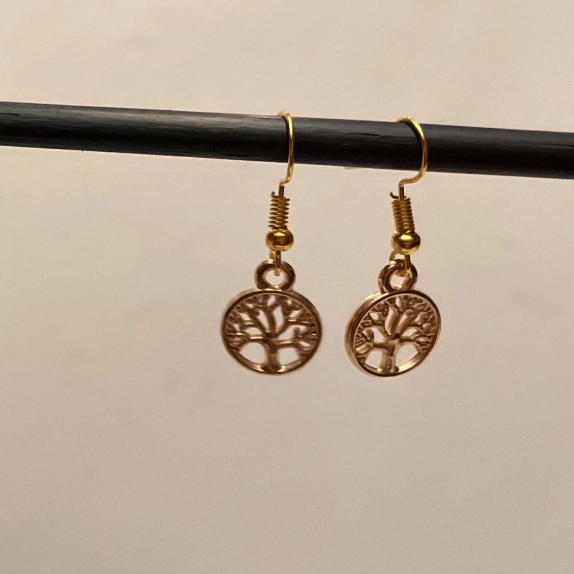 Örhängen Livets Träd Guld imitation  - 2