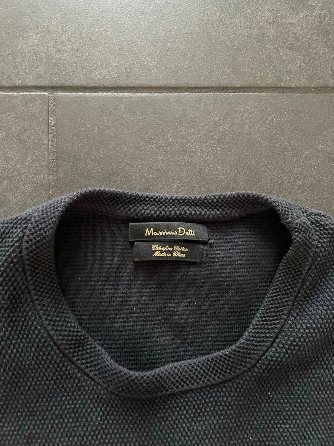 Svart stickad tröja Massimo Dutti - 2