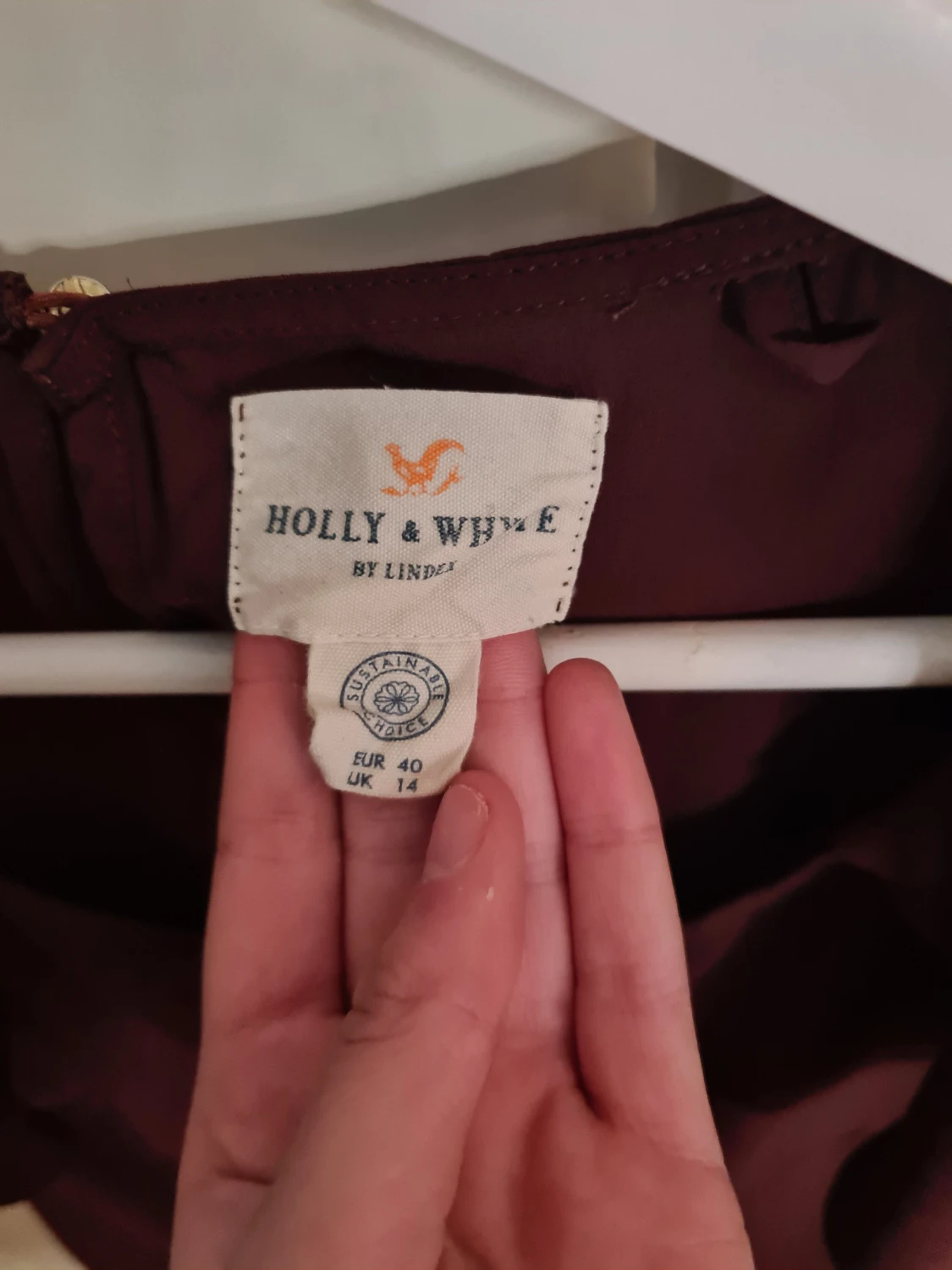 Vinröd blus från Holly & whyte  - 3