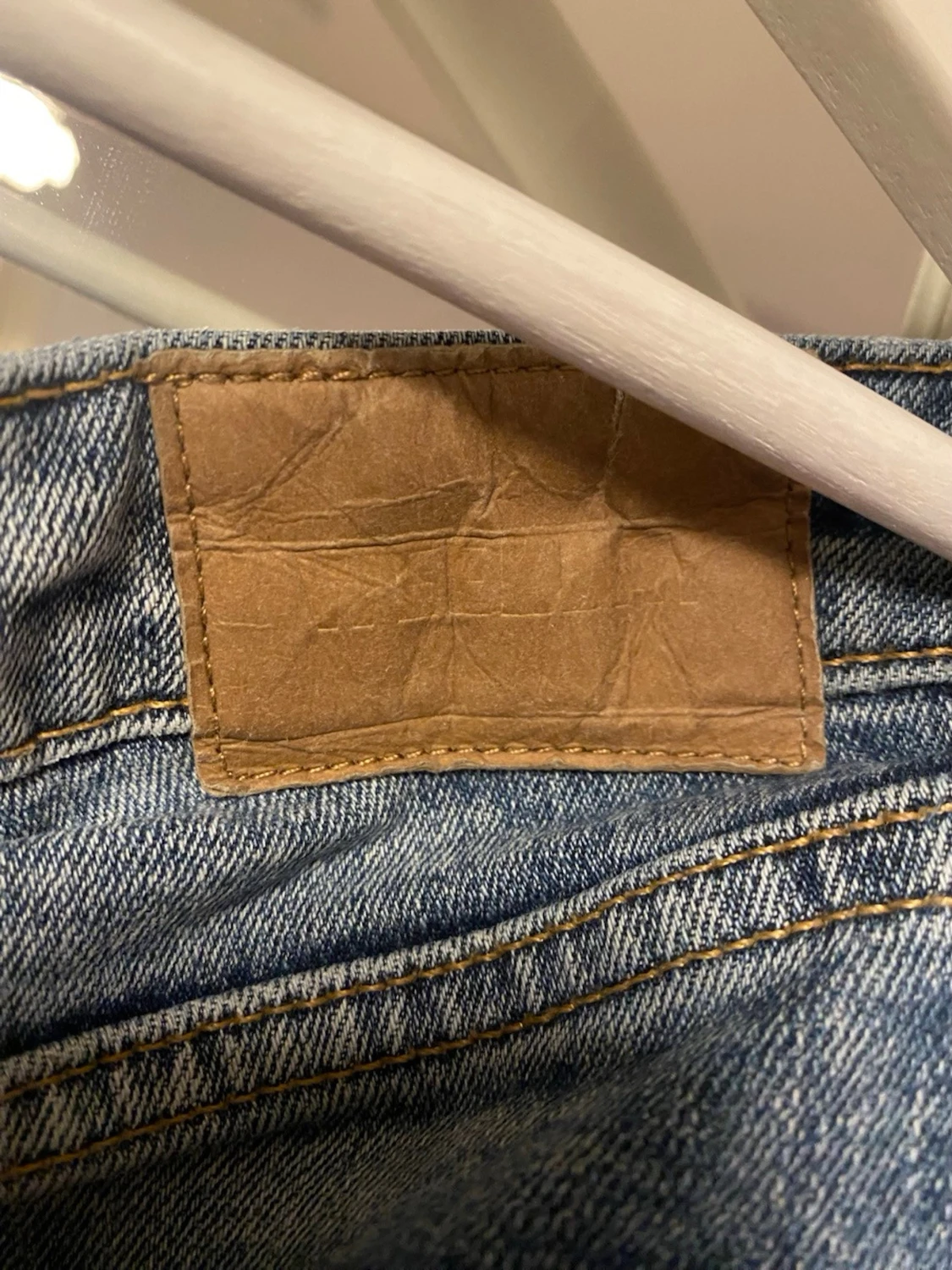 Blå bootcut jeans - 5