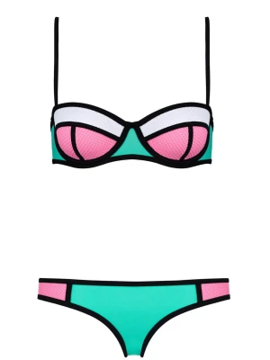 Rosa blå bikini - Superfin bikini till sommaren eller semester, hittar tyvärr bara överdelen just nu. Avtagbara axelband, storlek L men sitter som en M!👙☀️