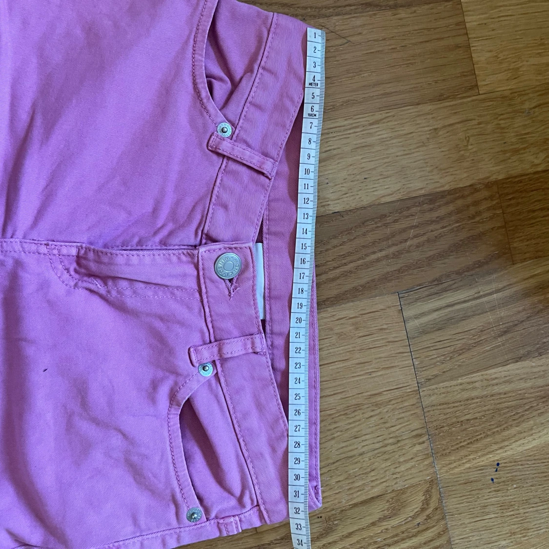 Turkosa lågmidjade byxor - 1