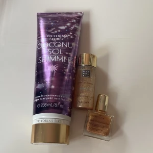 Shimmer Body lotion & oil - Säljer dessa i 3 pack🥰 från Victoria secret, nuxe och rituals. Alla säljs för 250kr. Allt är bara testat 1 gång.