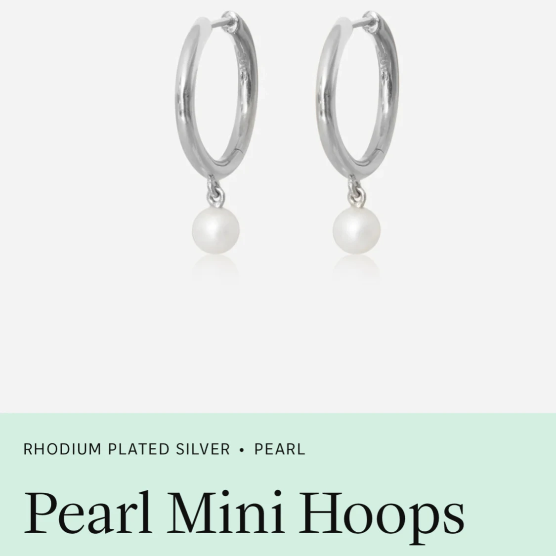 Pearl Mini Hoops från Sophie by Sophie