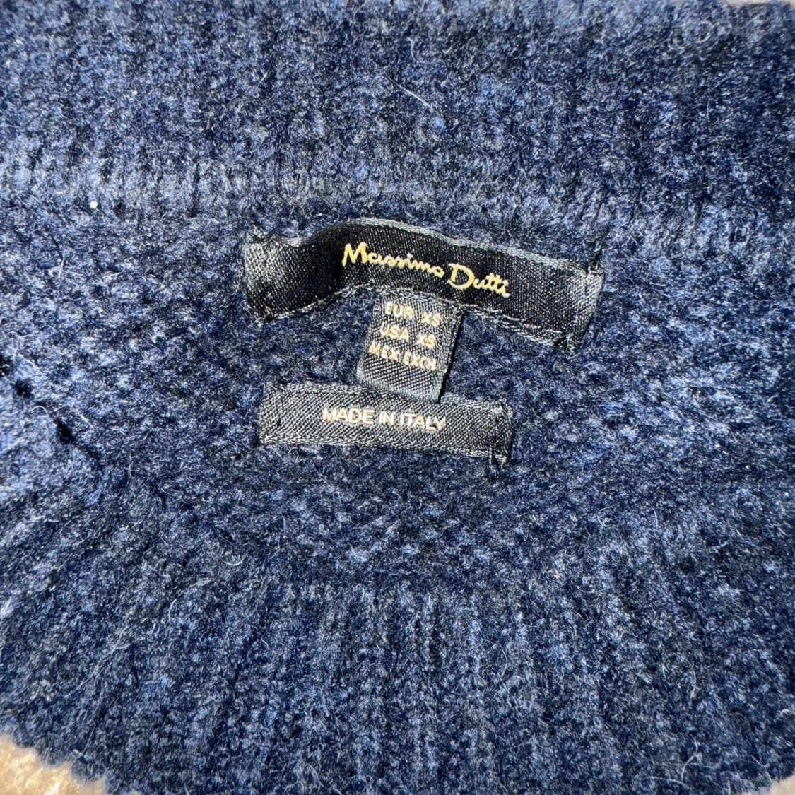 Randig stickad tröja Massimo Dutti - 1