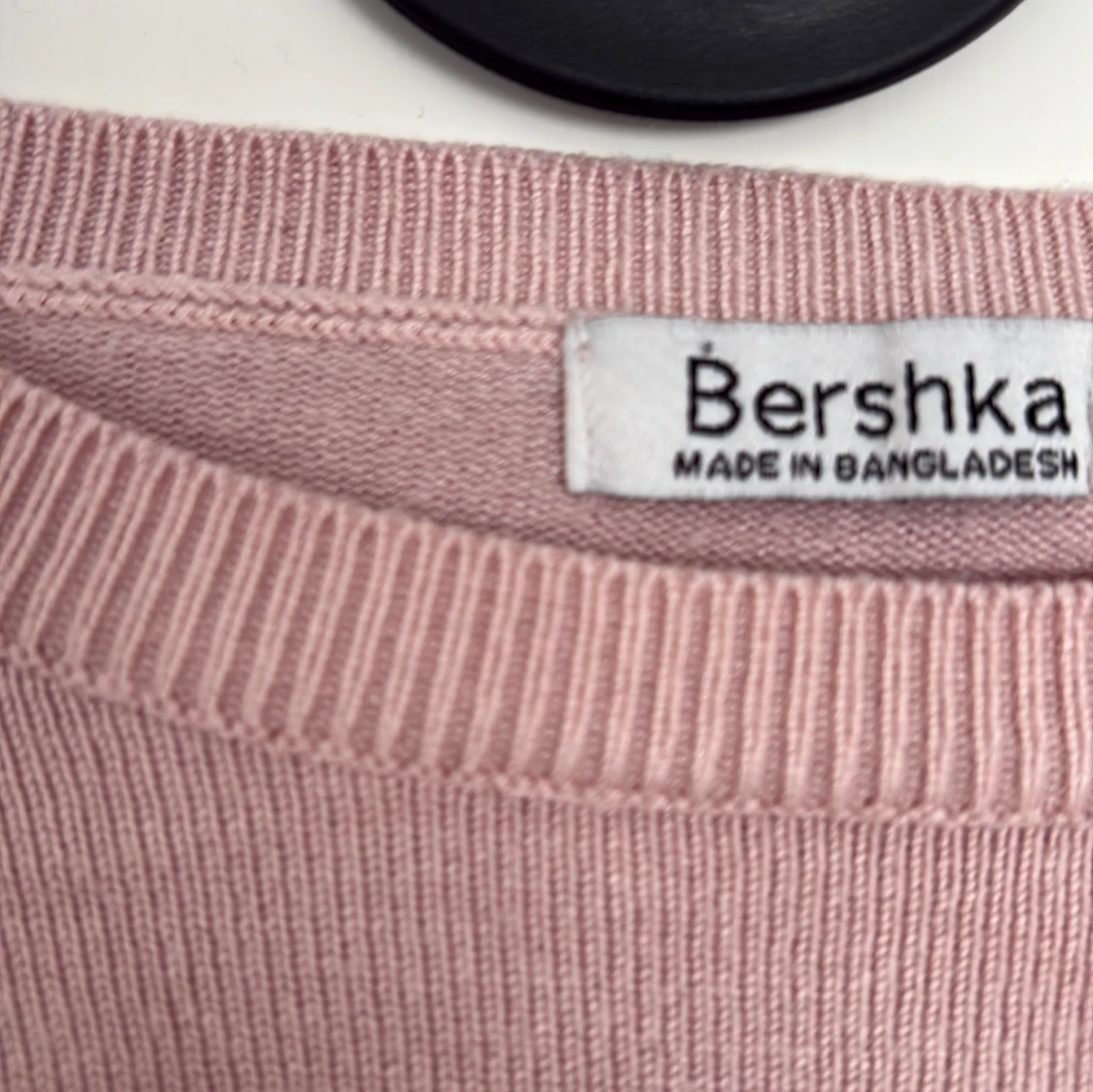 Ljusrosa stickad tröja från Bershka - 1