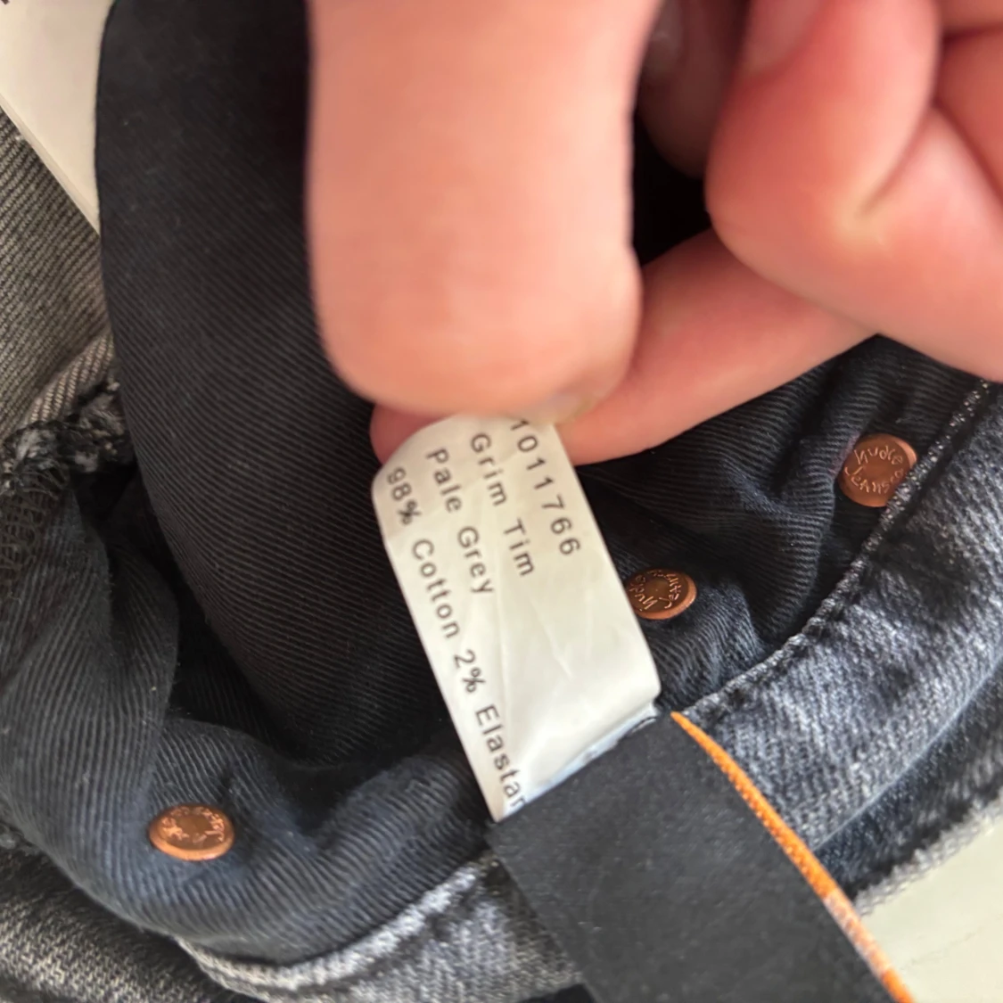 Nudie Jeans Grim Tim grå jeans - 2