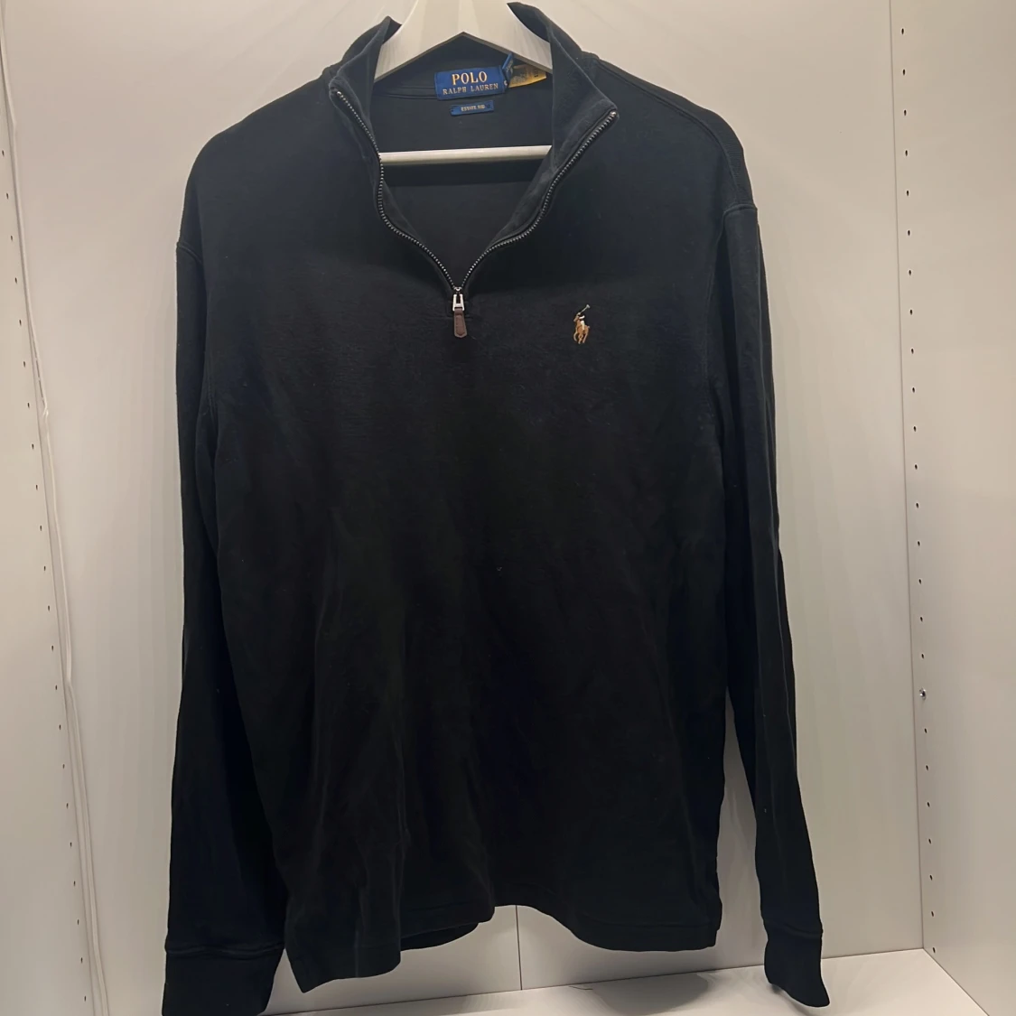 Svart half zip tröja Polo Ralph Lauren