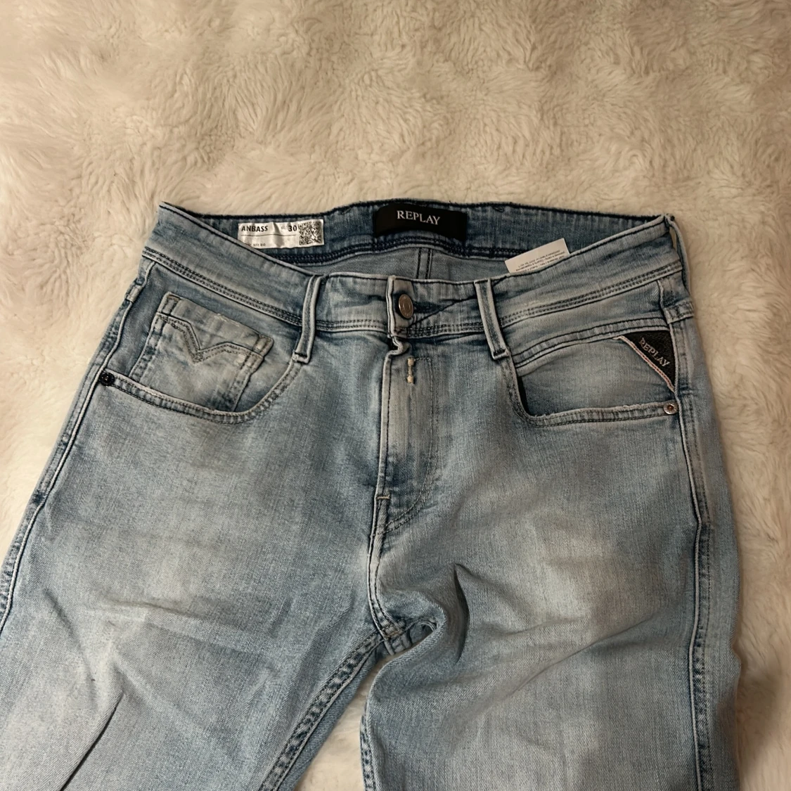 Replay Anbass ljusblå jeans herr - 1