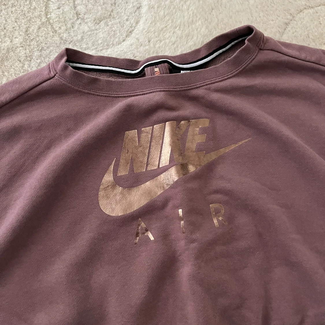 Lila croppad Nike Air sweatshirt - 1