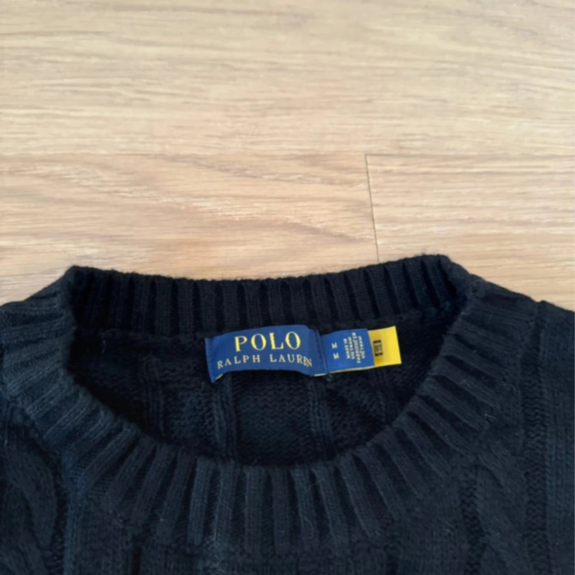 Svart kabelstickad tröja Polo Ralph Lauren - 90