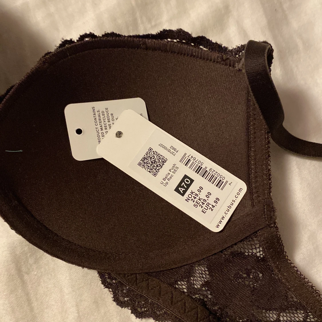 Brun spets-bh från Cubus A70 - 2