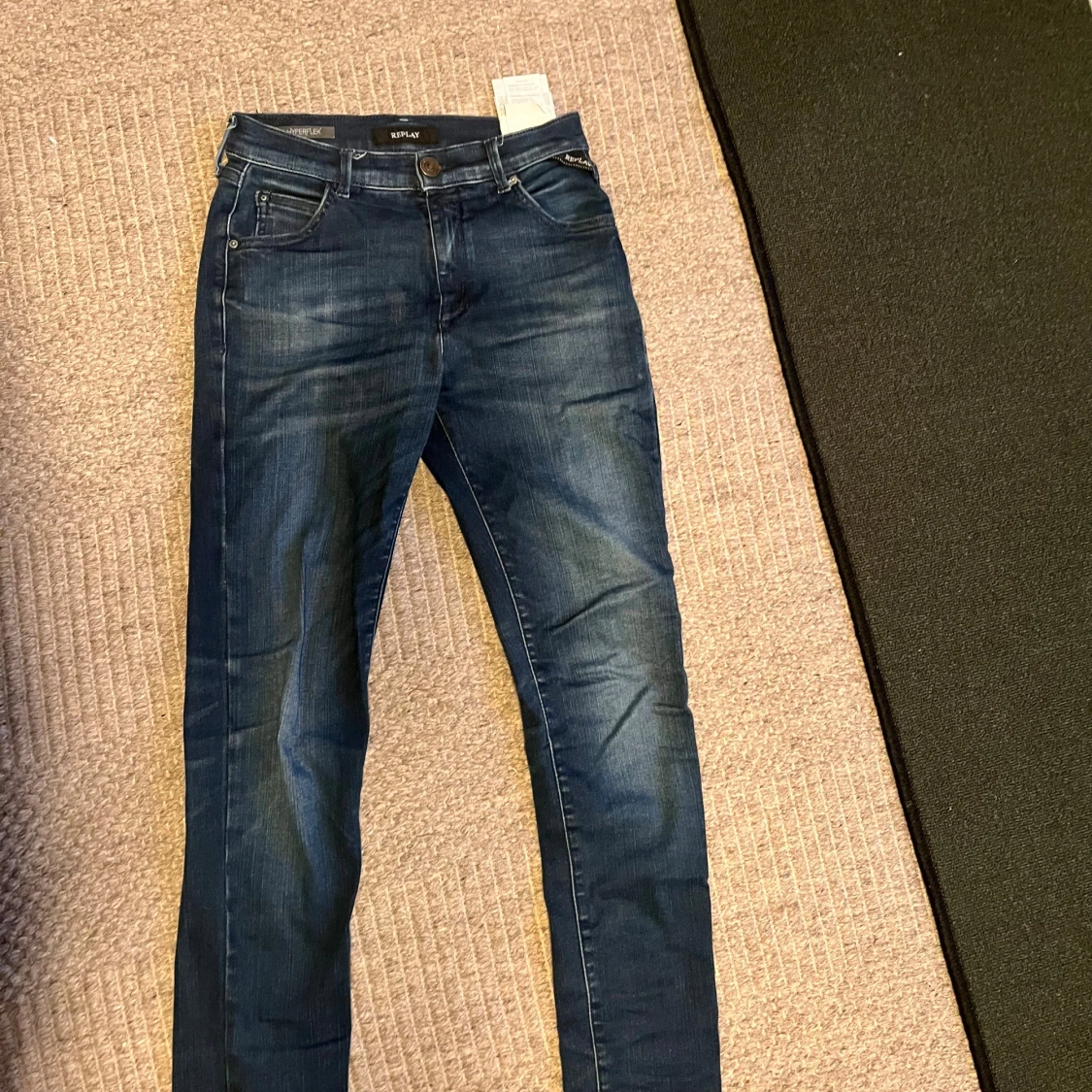 Replay Hyperflex slim jeans blå