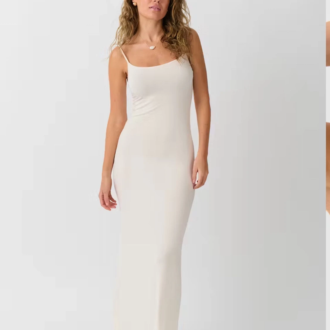 Soft touch maxi klänning