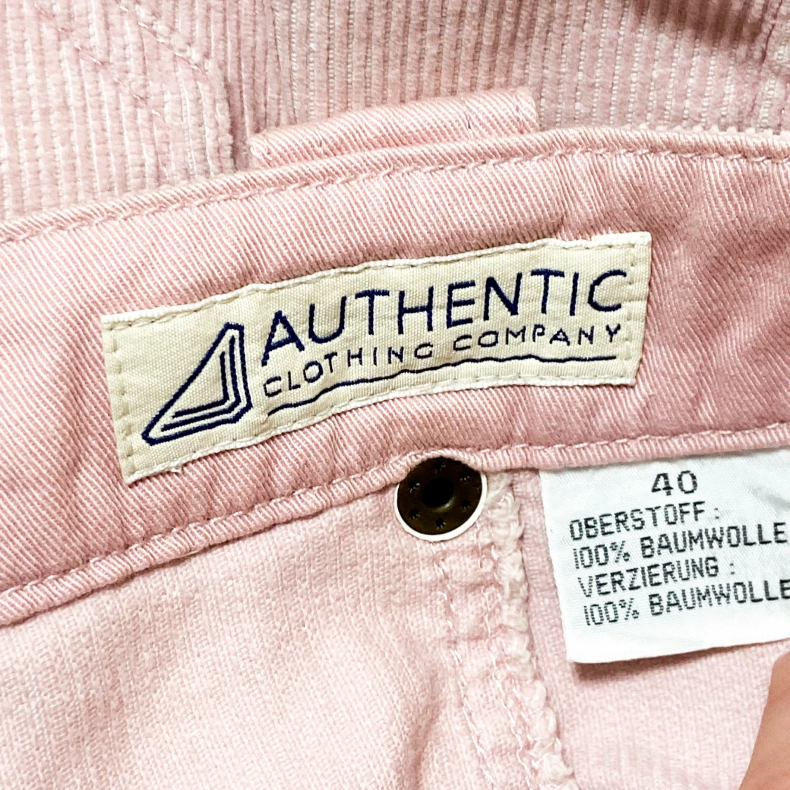 Rosa manchesterkjol från Authentic - 3