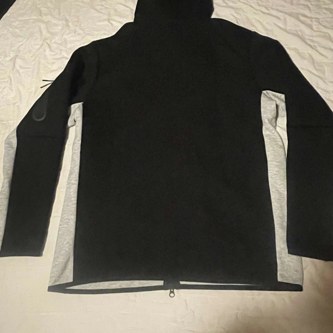 Nike hoodie svart och grå med dragkedja - 1