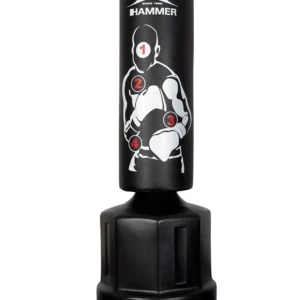 Hammer Boxningssäck - 🥊 Proffsig HAMMER Slagpåse – Träna hemma som på gymmet, spara 1000 kr!  Säljer en HAMMER slagpåse med fot, en stabil och slitstark träningspartner för dig som vill ta boxning, kickboxning eller konditionsträning till nästa nivå – direkt i ditt eget hem.  ✅ Robust och stadig fot som kan fyllas med vatten eller sand för maximal stabilitet ✅ Markerade träffytor (1–4) för precisionsträning ✅ Perfekt för både nybörjare och erfarna fighters  💰 Nypris: 5000 kr 🔥 Mitt pris: 4000 kr  Påsen har några mind