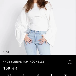 Vit wide sleeve topp Rochelle - Helt oanvänd, säljer pågrund av fel storlek