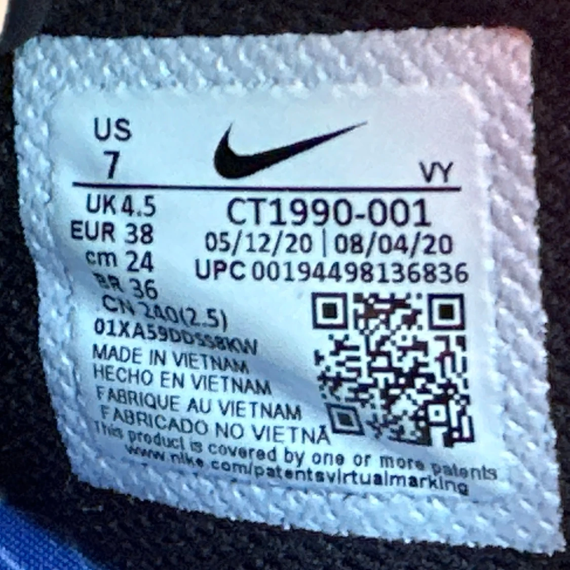 Nike Air Force 1 svart EUR 38 - 2