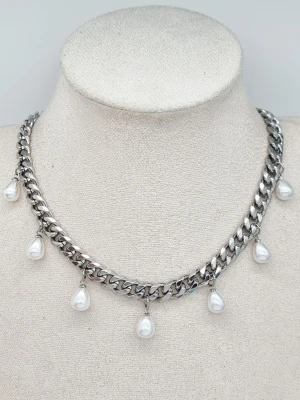 Handgjort halsband  - Kedjetjocklek-9mm .Nickelfri. Högkvalitativ rostfritt stål 316 .