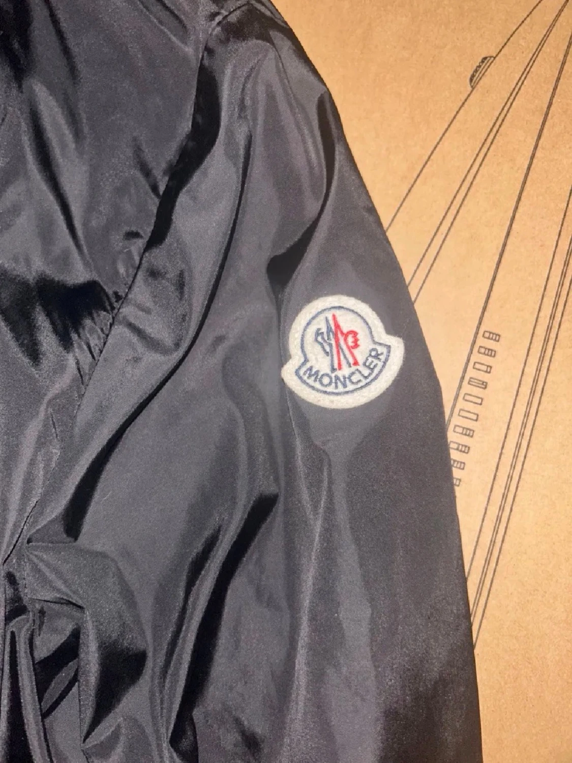 Svart windbreaker - 2