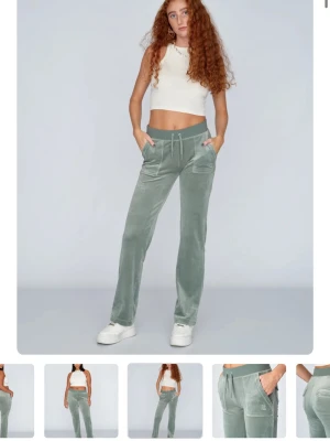 Gröna juicybyxor - Säljer ett par gröna juicy couture byxor i strlk s, använda fåtal gånger