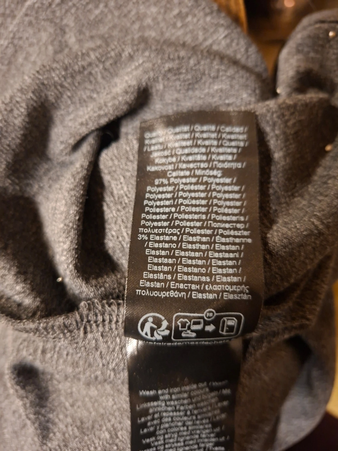 Grå långärmad tröja med pärlor Zizzi - 4