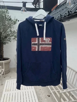 Napapijiri hoodie med flags - Fint skick och mycket fin